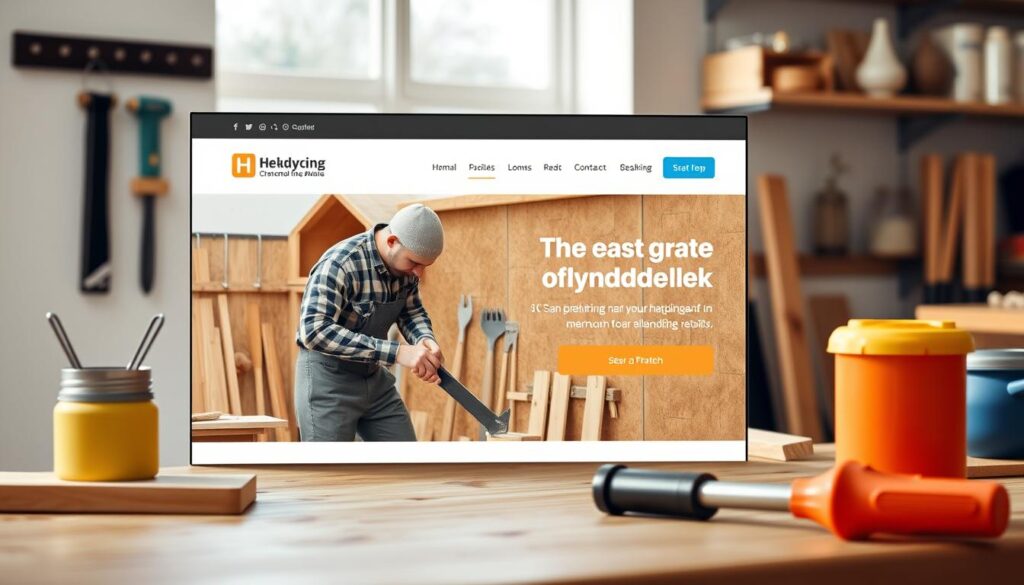 Create a professional handyman website with a UK-based website builder