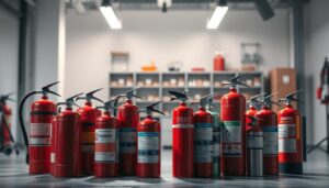 Fire extinguisher types and uses