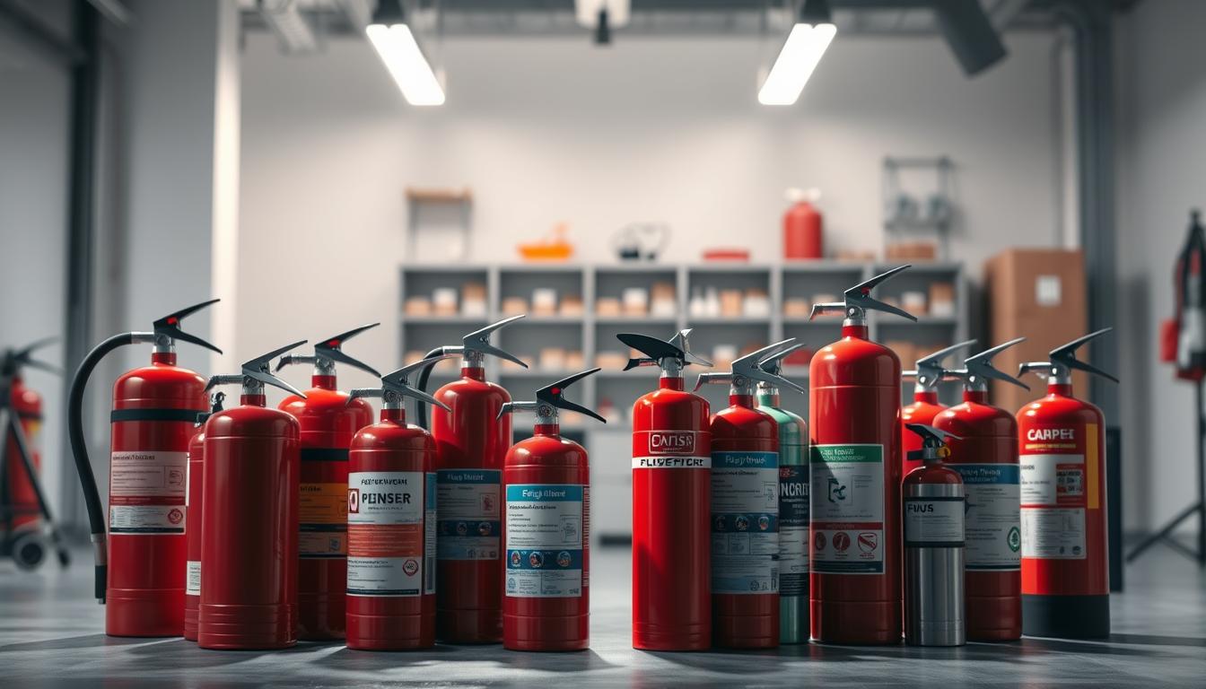 Fire extinguisher types and uses