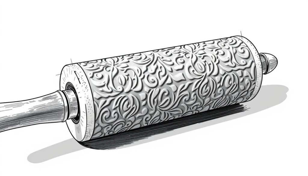 Generate an image of a specialised texture roller