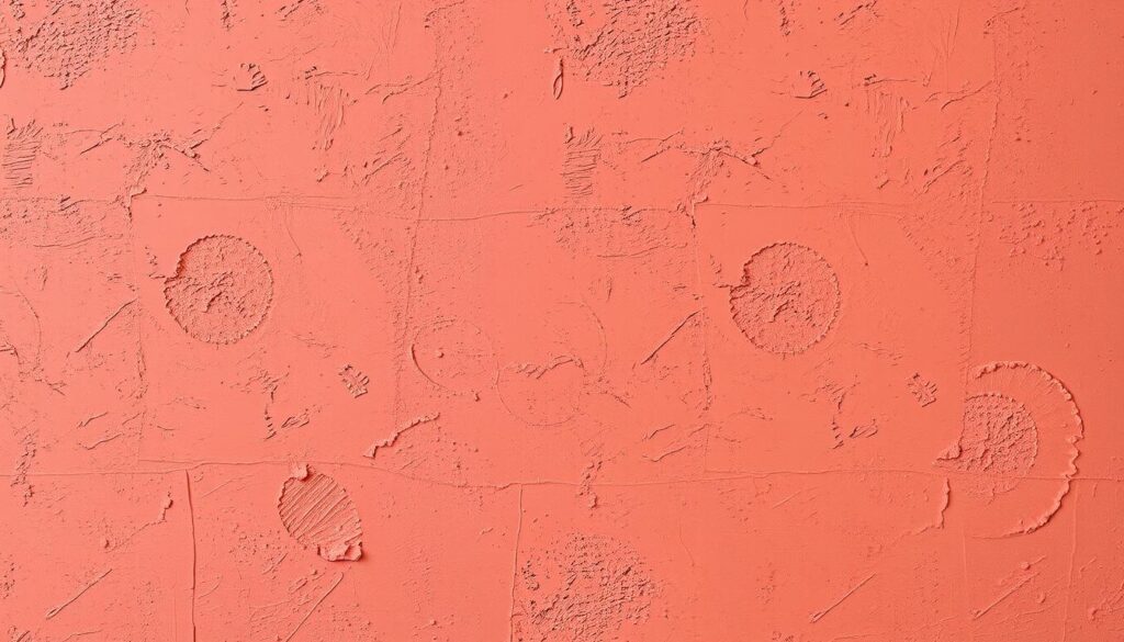 Generate an image of a wall with textured paint