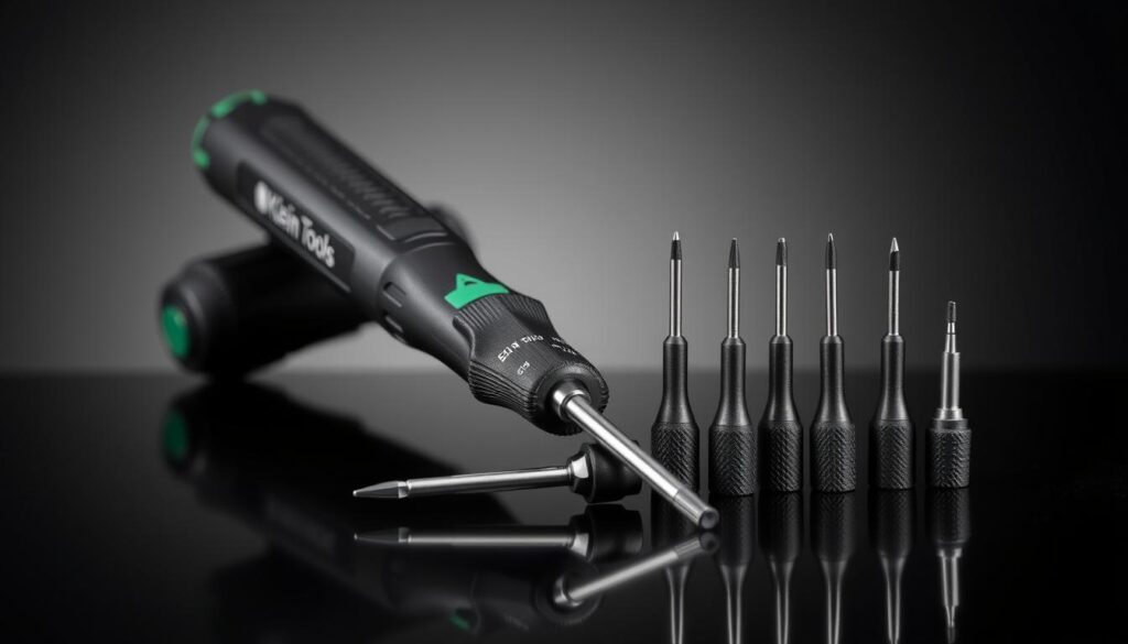 Generate an image of the Klein Tools 32717 Precision Electronics Screwdriver Set.