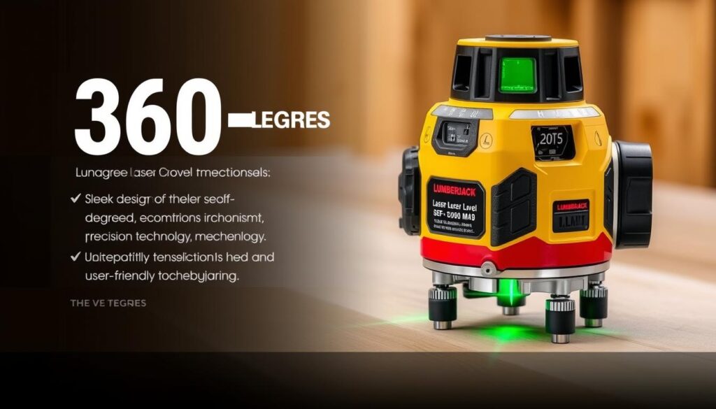 Generate an image of the Lumberjack Laser Cross Level 360 Degree Self Levelling