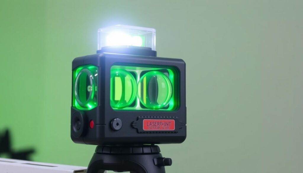Generate an image of the Multi-Purpose Laser Level with 3 Bubble Spirit Levels