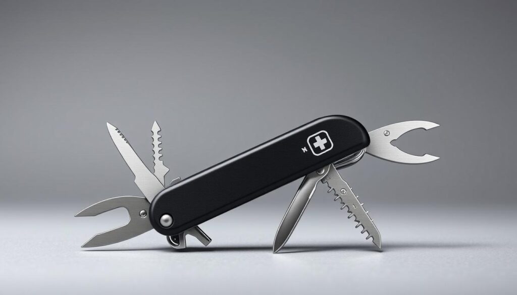 Generate an image of the Victorinox SwissTool Spirit X multi-tool.