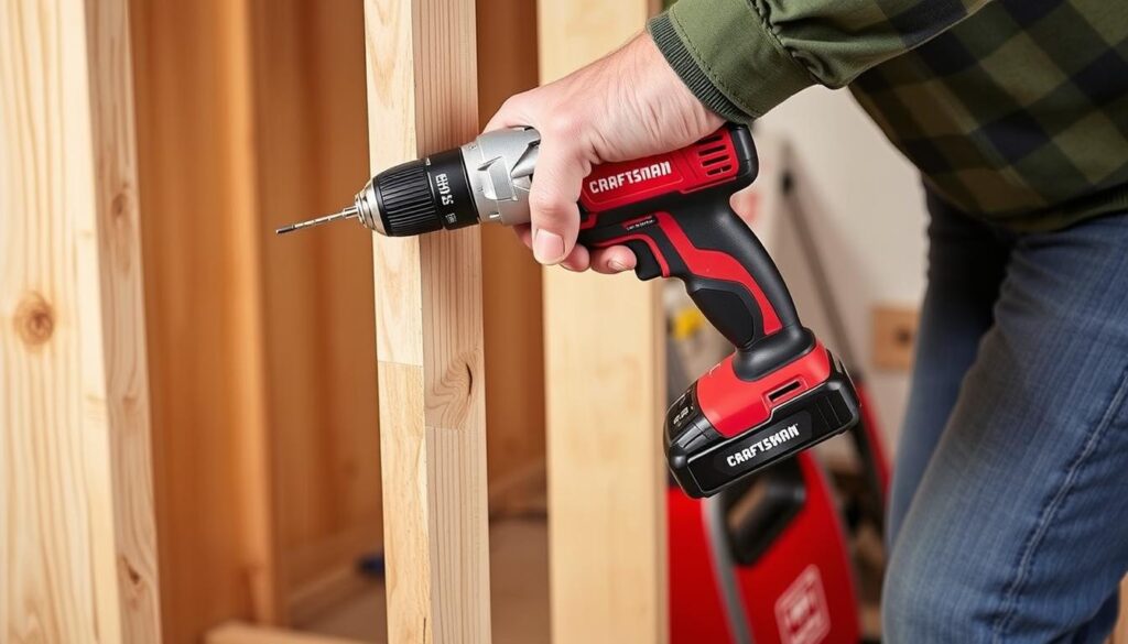 Image of Craftsman V20 1/2-In. Drill/Driver Kit CMCD700C1 in use for a home project