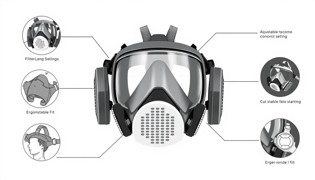 Image of Portwest P410 Half-Mask Respirator