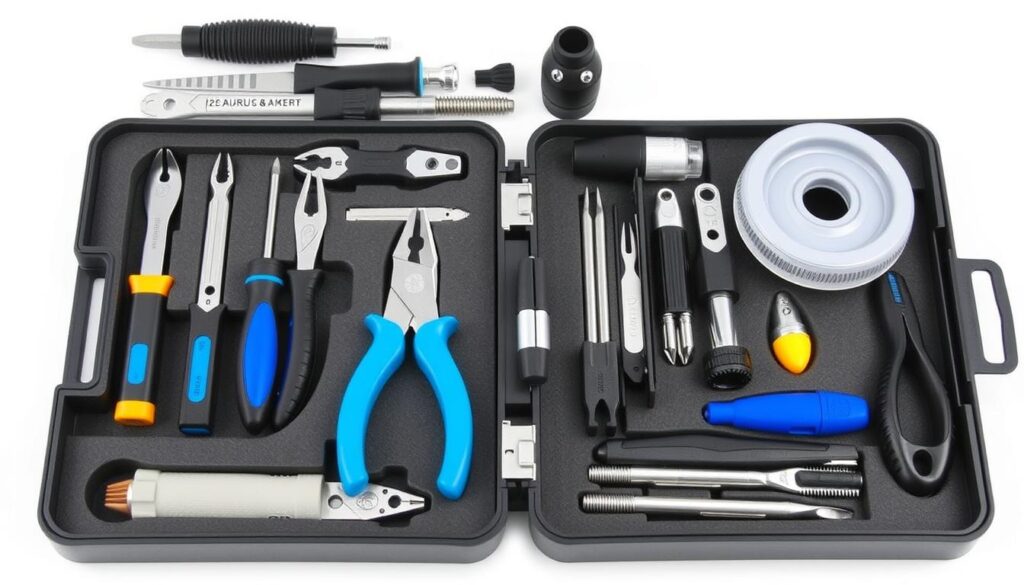 Image of a comprehensive dishwasher repair tool kit