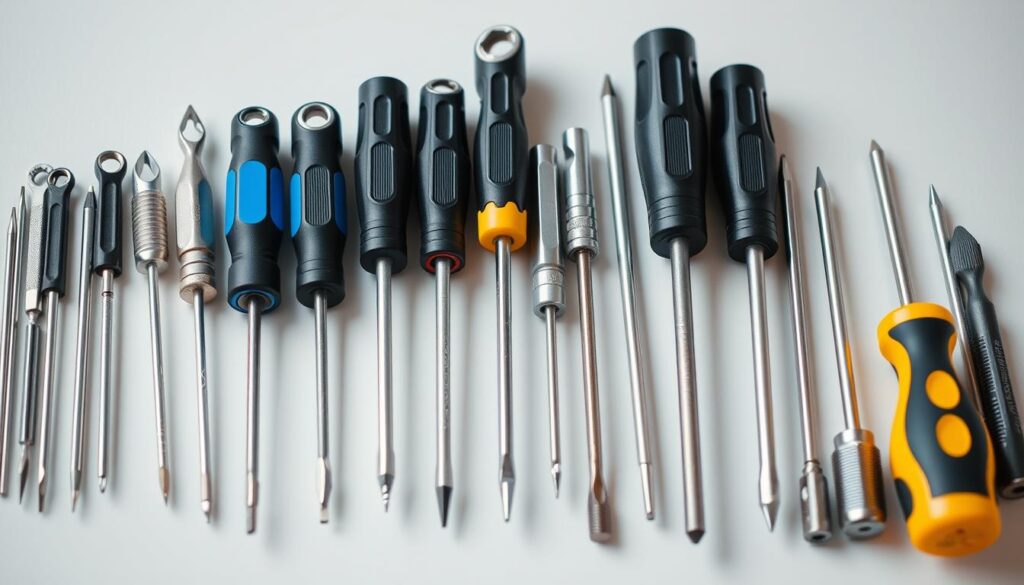 Image of a comprehensive screwdriver set