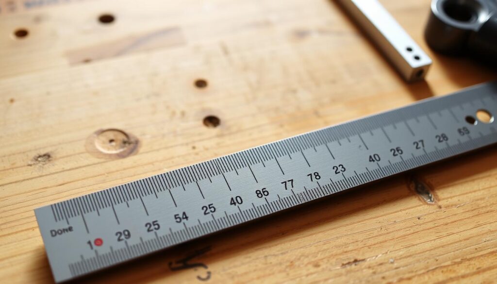 Image of a precision steel ruler