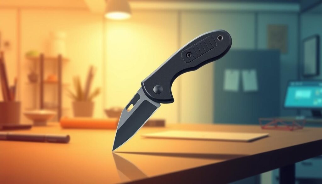 Image of a retractable utility knife
