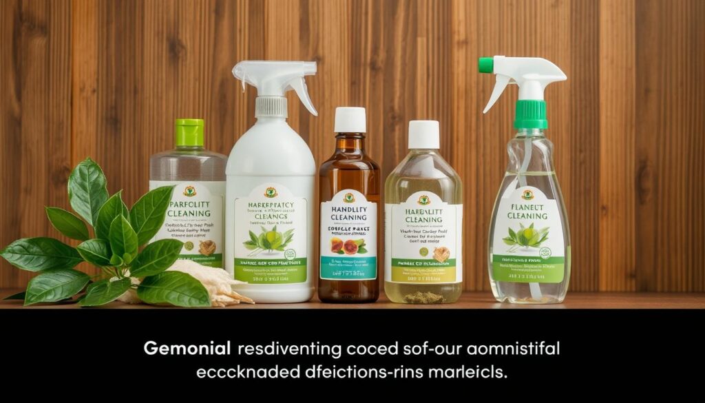 Image of gentle cleaning supplies for wood furniture