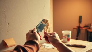Patching a small hole in drywall