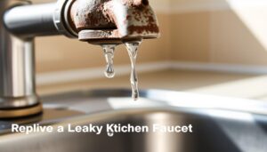 Repairing a leaky kitchen faucet