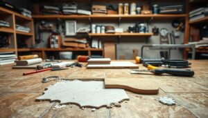 Replacing a broken tile