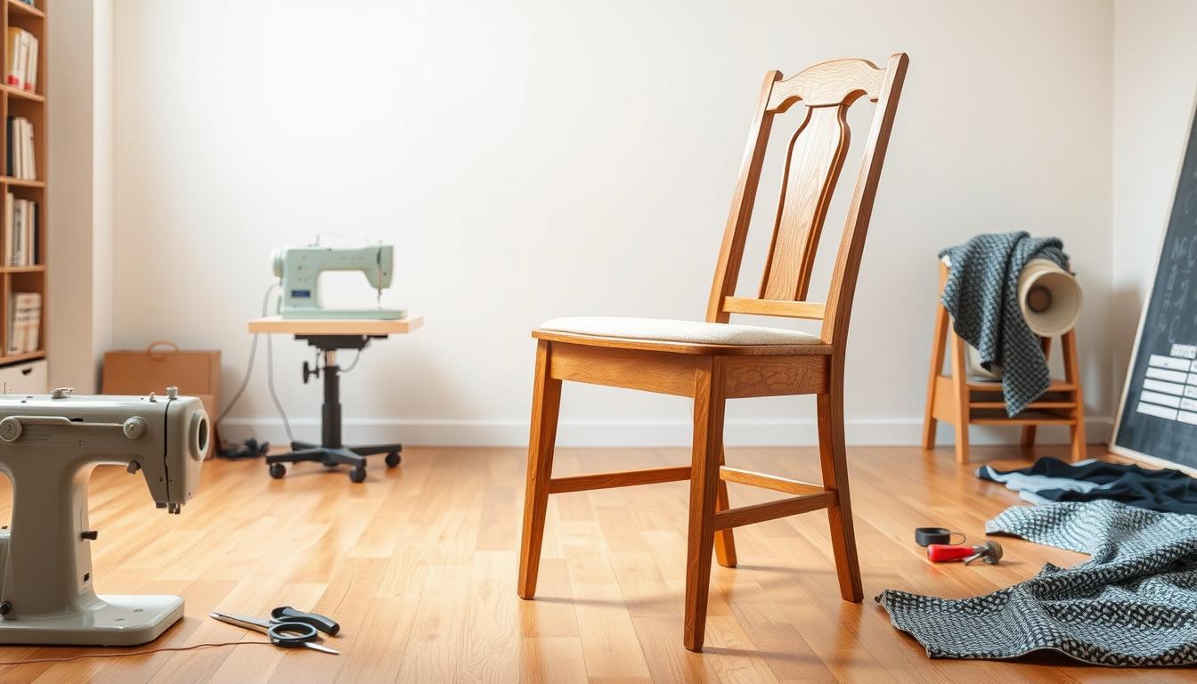 Reupholstering a dining chair seat