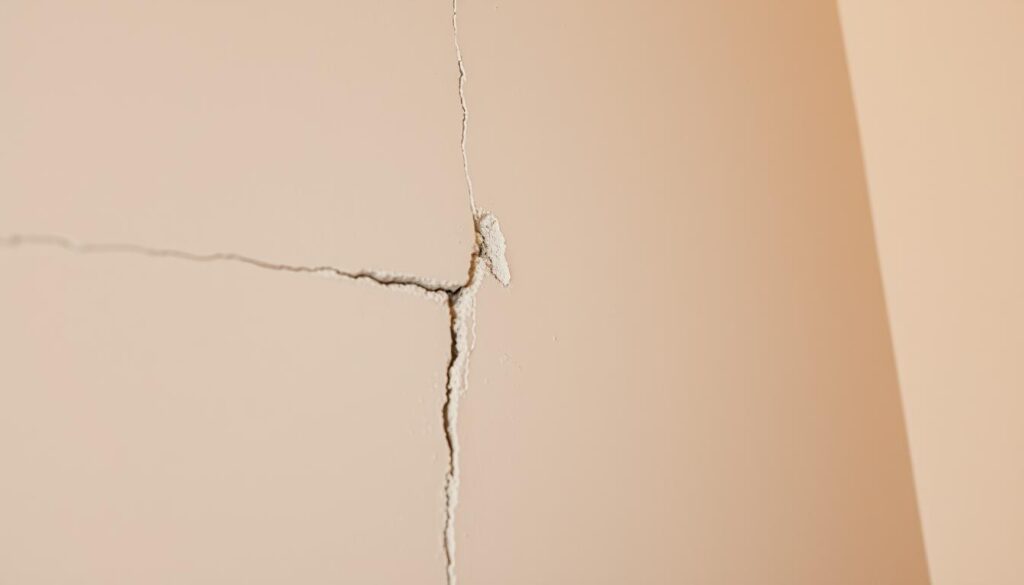 Sealing cracks in plaster walls