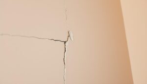 Sealing cracks in plaster walls