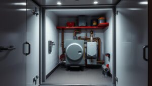 fireproofing a boiler cupboard