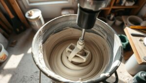 mixing small batches of concrete