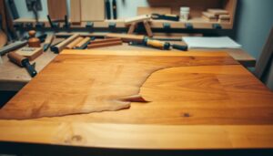 reattach veneer on table top