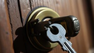 remove broken key from lock