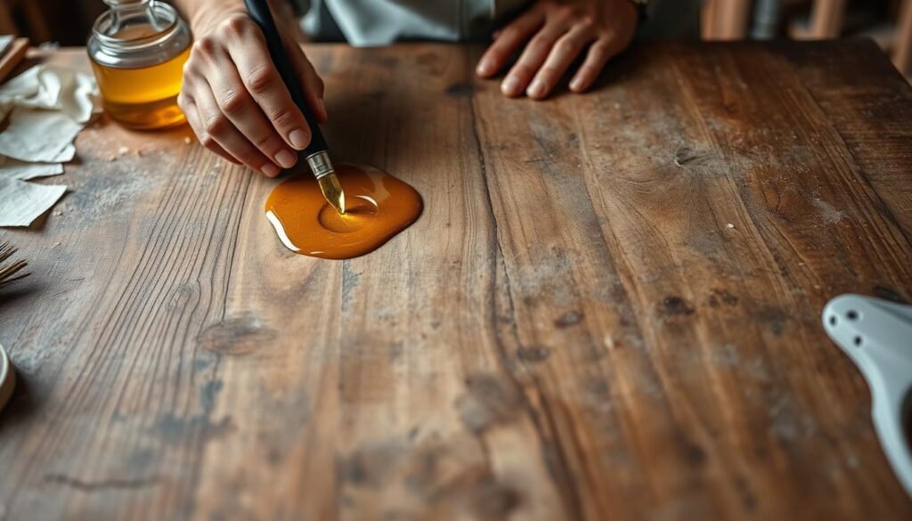 renew faded wood finish with oil