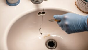 repair cracked ceramic sink