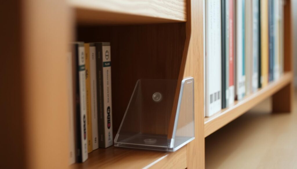 stabilise wobbly bookshelf