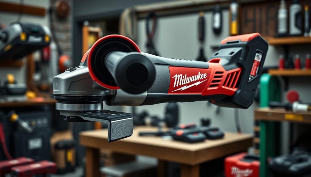 Generate an image of Milwaukee2880-20 cordless angle grinder