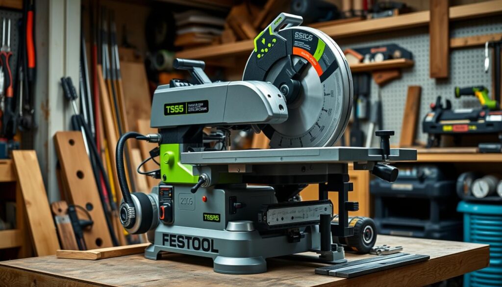 Generate an image of the Festool TS55 track saw