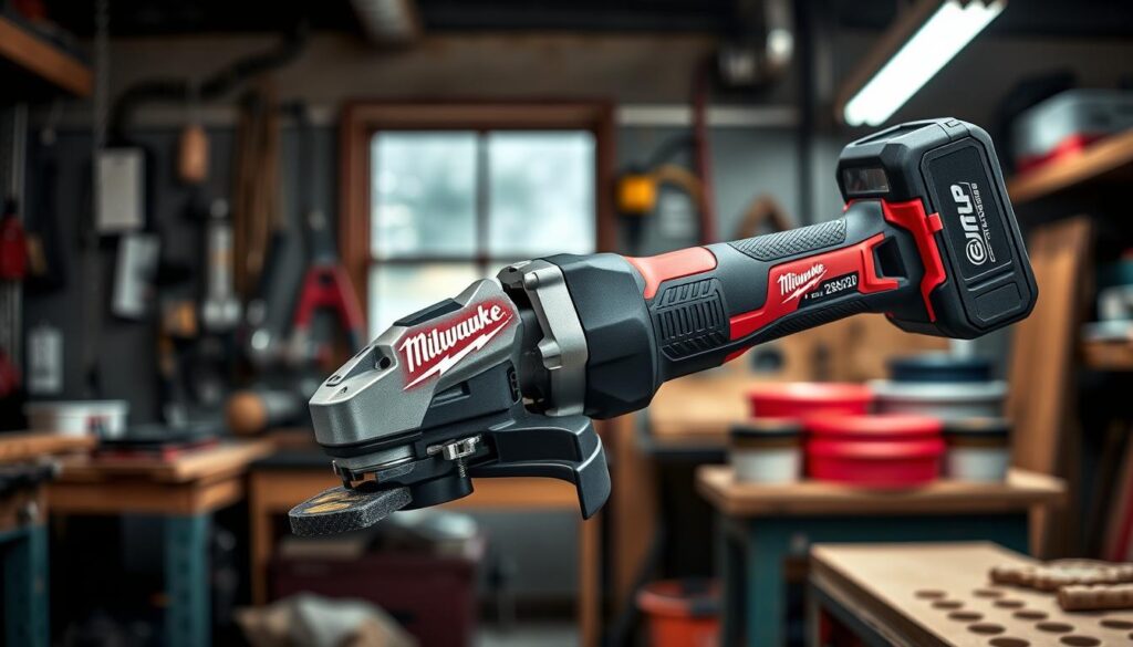 Generate an image of the Milwaukee 2886-20 cordless angle grinder