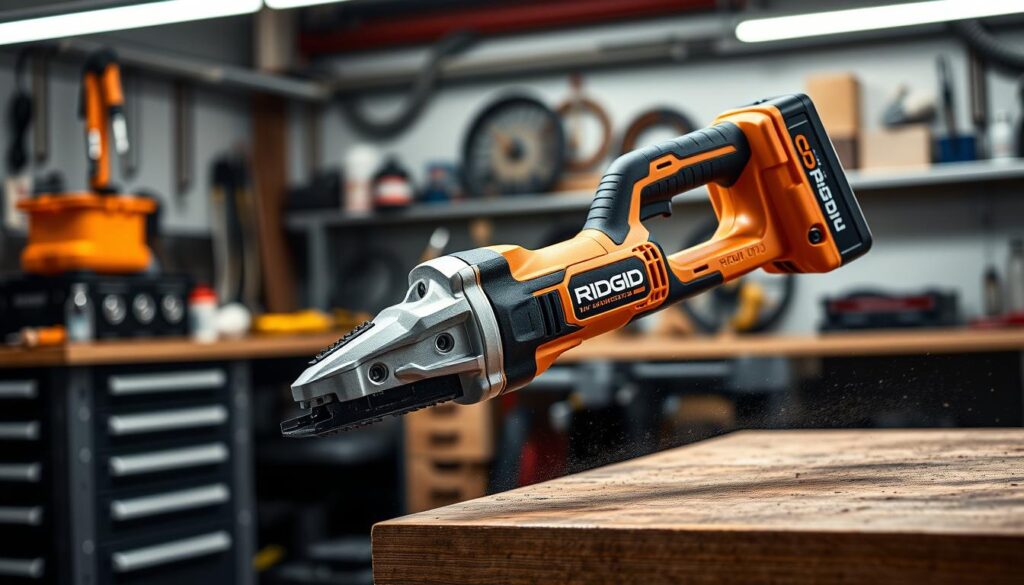 Generate an image of the Ridgid18V Brushless R86242 oscillating multi-tool