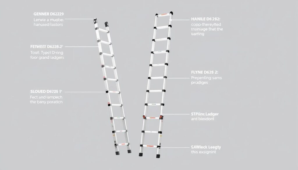Generate an image of the Werner D6228-2 28ft Type IA Fiberglass D-Rung Extension Ladder.