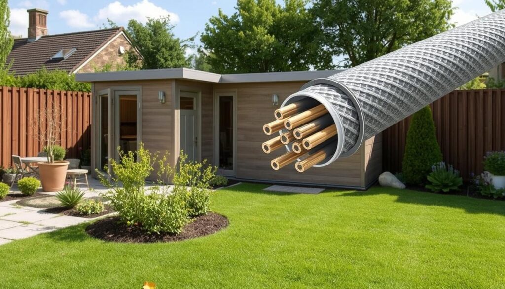 Image of SWA cable suitable for garden office electrical supply