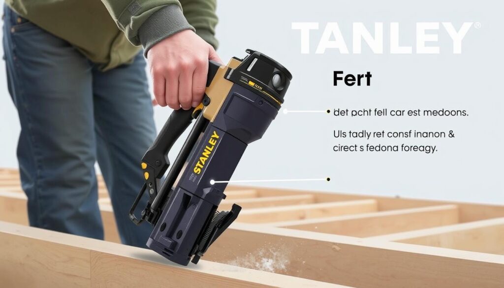 Image of Stanley FatMax V20 nailer in use