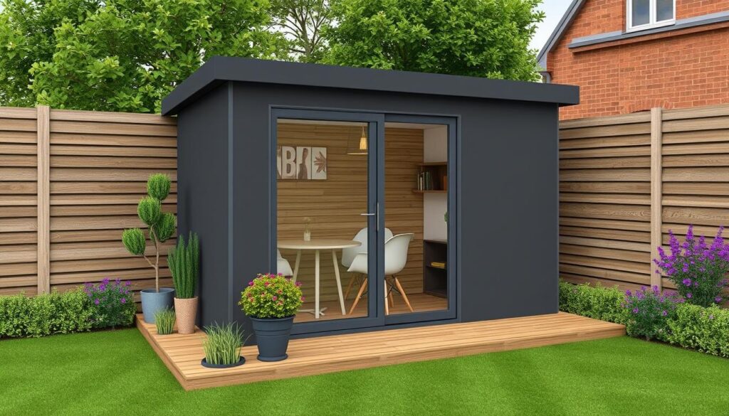 Image of a consumer unit suitable for garden office