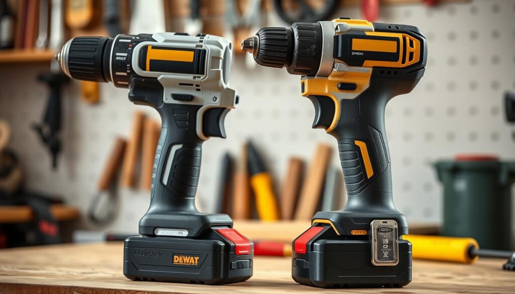 Image of a cordless drill and impact driver