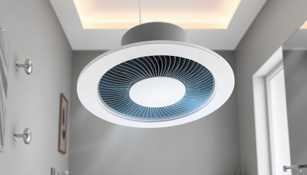 Image of a modern smart bathroom extractor fan