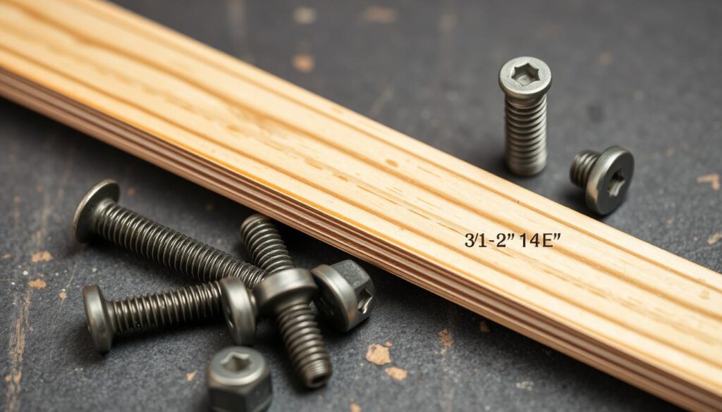 Image of high-quality ¾" plywood and heavy-duty wood screws