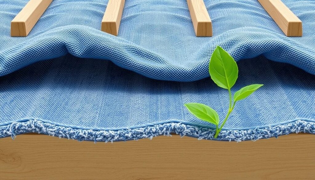 Image of recycled denim insulation
