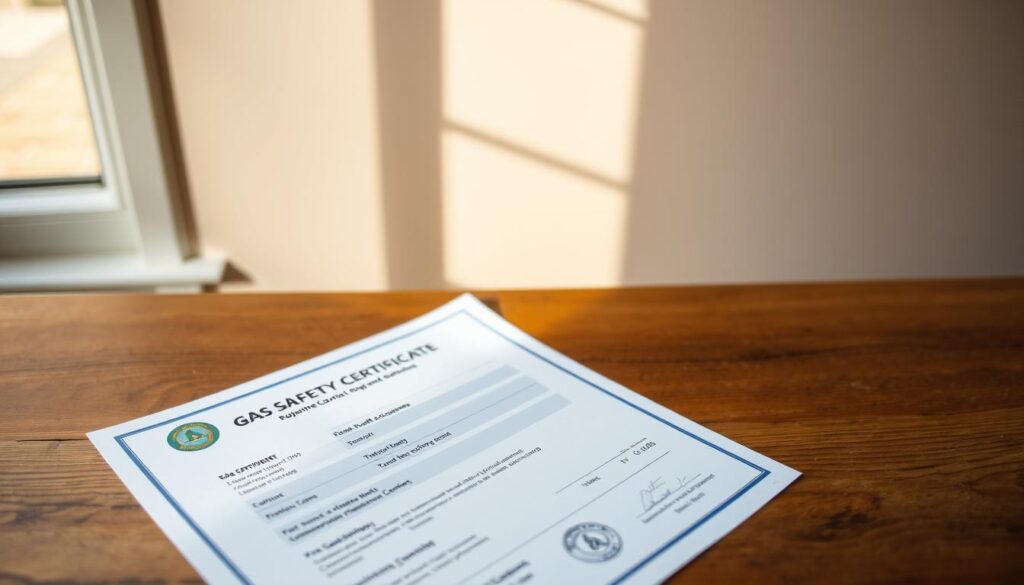 check gas safety certificate at home