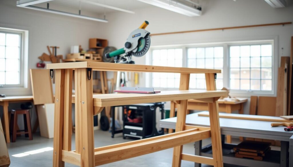 create mobile miter saw stand