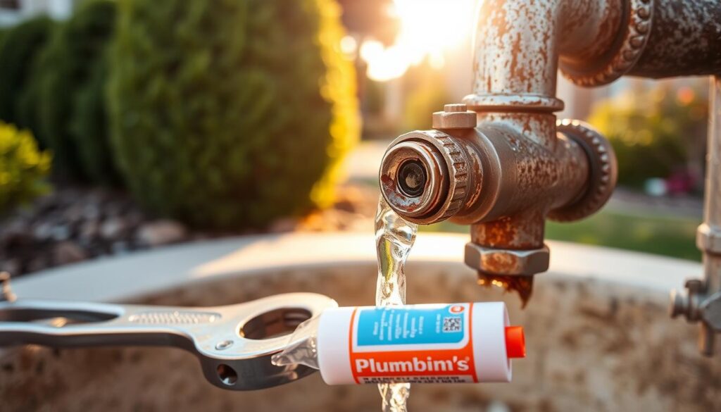 fix leaking outside tap