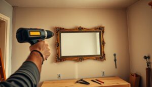 hang heavy mirror on drywall