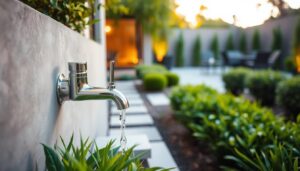 install outdoor garden tap
