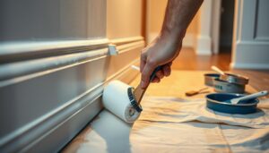 paint skirting boards without brush marks