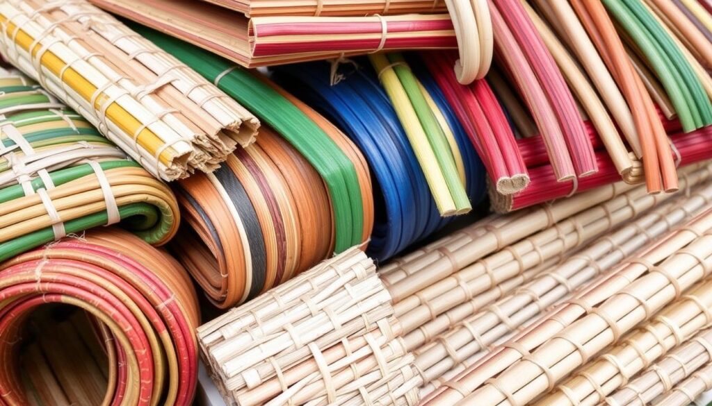 rattan weaving material replacement with various thicknesses and colours