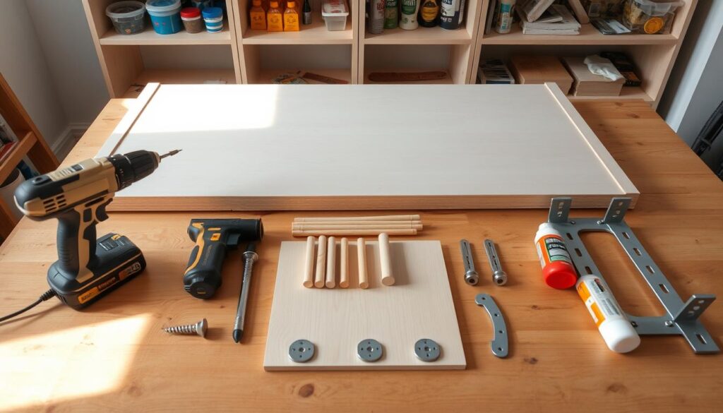 reinforce flat-pack bookcase backing