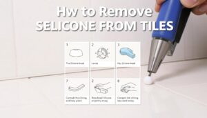 remove silicone from tiles